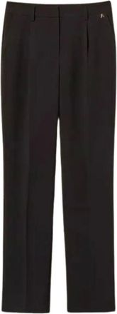 Twinset Pantalones de Crep&eacute; - Trousers - Mujer - Negro - S