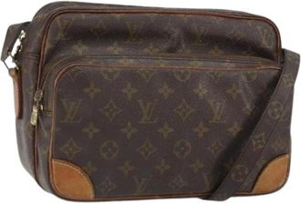 Louis Vuitton Pre-owned Cross Body Bags, female, Brown, Size: ONE SIZE Pre-owned Canvas Cross Body Bag
