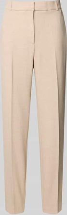 Comma Hose mit B&uuml;gelfalten und Paspeltaschen am Ges&auml;&szlig; in Sand, Gr&ouml;&szlig;e 34