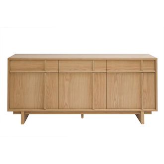 Miliboo Buffet De Madera Clara De Roble L160 Cm Zao