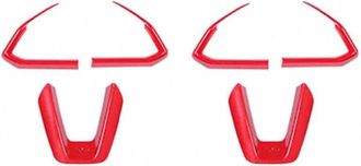 OEM Cubierta Roja De Abs Para El Marco De Los Botones Del Volante Interior De Los Modelos Cx-3, Cx-4, Cx-5 Y Cx-9 (2016-2019) (6 Piezas)