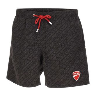 MC2 Saint Barth Beachwear, male, Black, Size: 2XL Gustavia Swim Shorts
