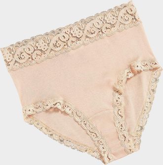 Hanro Moments Lace-Trim Full Brief