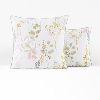 La Redoute Interieurs Kussensloop in perkalkatoen, Herbarium