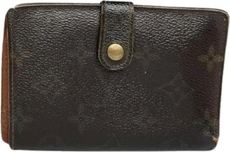 Louis Vuitton Pre-owned Wallets, female, Brown, Size: ONE SIZE Pre-owned Leather Wallet