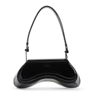 Diesel Shoulder Bags, female, Black, Size: ONE SIZE Black Shoulder Bag Joystick-Inspired Design