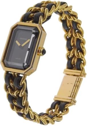 Chanel Pre-owned Leather watches - Dames - Vintage Horloges - Geel - ONE Size - Leer - Vintage
