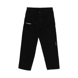 Carhartt Work in Progress Straight Trousers, male, Black, M, Stylish Pant I035560 8960