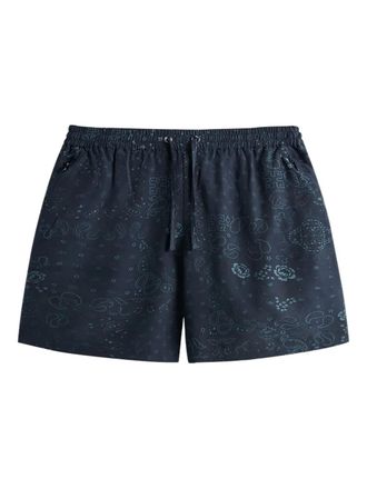 Kith Cedar shorts met paisley-print en trekkoord - Blauw
