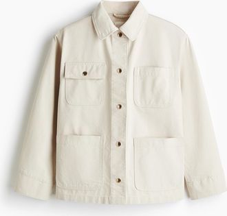 H&M Jacke mit Cordkragen - Beige