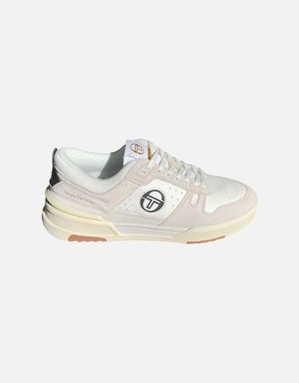Sergio Tacchini Mens BB Court Low Sneaker - White / Tofu / Oyster Grey - Tan - Size: 11