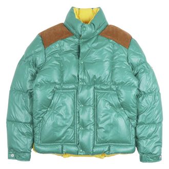 Moncler Winter Jackets, male, Green, Size: 2XL Ain Short Down Jacket