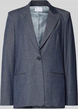 Jake*s Relaxed Fit Blazer in eleganter Denim-Optik in Dunkelblau, Gr&ouml;&szlig;e 32