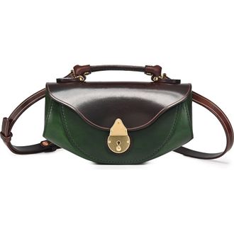 OLD TREND Azalea Genuine Leather Vintage Everyday Crossbody in Green at Nordstrom