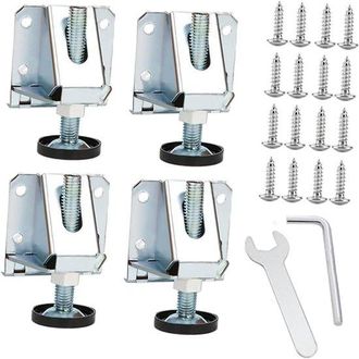 OEM Patas De Muebles Ajustables, 4 Patas Ajustables Roscadas, Patas Ajustables De 0 A 60 Mm, Robustas Y Antideslizantes, Pies De Muebles Ajustables