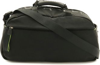 Chanel Black Yellow Nylon Boston Bag Shoulder Bag (Pre-Owned)