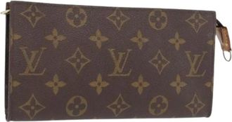 Louis Vuitton Pre-owned Clutches, female, Brown, Size: ONE SIZE Pre-owned Canvas Clutch