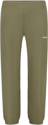 Off-white Heren Golfpatroon Slim Joggingbroek (Leger Groen)