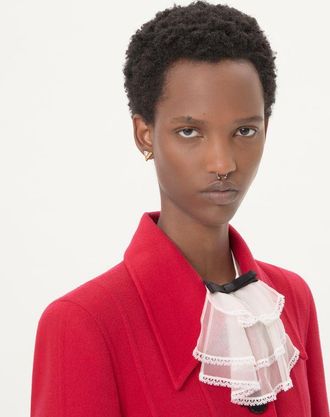 Valentino Garavani Orecchini Je Les V In Metallo E Cristalli Donna ORO/CRYSTAL UNI