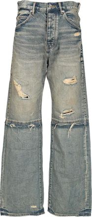 Purple P018 Baggy Fit Jeans - male - Purple Brand - Wide Jeans - Blue - W31 - Jeans