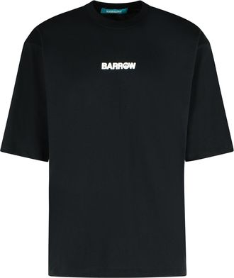 Barrow Black Cotton T Shirt