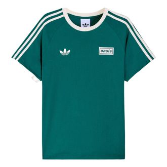adidas Tour Three Stripe T-Shirt Collegiate Green Cream White KW6283