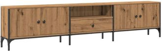 vidaXL Vidaxl - tv Cabinet with Drawer Artisan Oak 200x25x44 cm Engineered Wood