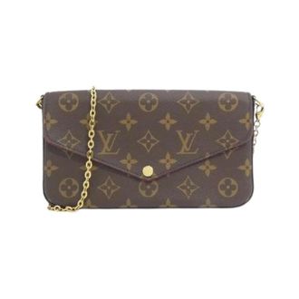 Louis Vuitton Pre-owned Monogram Pochette Felicie Shoulder Bag - Dames - Pre-owned - Bruin - Maat: ONE Size