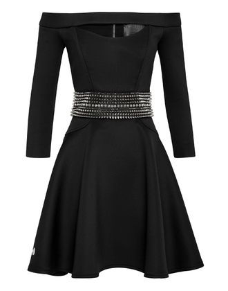 Philipp Plein Short Dress Studs