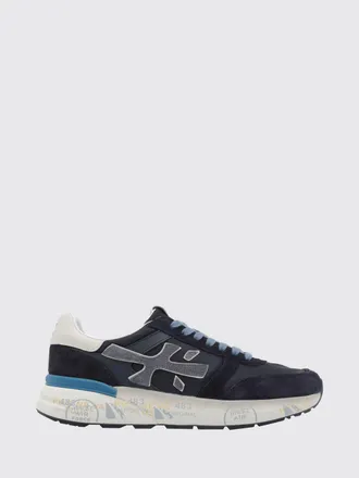 Premiata Sneaker Mick in pelle scamosciata e nylon con logo a contrasto