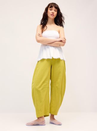 Twik Womens Pure cotton barrel-leg pant