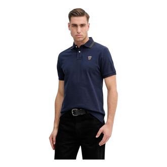 Hackett Badge Polo - - Tops - Uomo - Blu - M