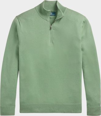 Polo Ralph Lauren Men & apos;s Cotton Quarter-Zip Sweater