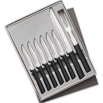 Rada 8 Piece Meat Lovers Set with Carving Set and Steak Knives in Black at Nordstrom