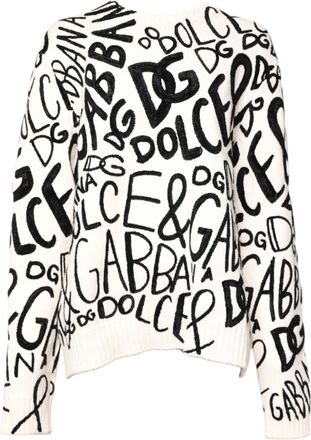 Dolce & Gabbana Allover Logo Gebreide Trui