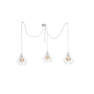 Netlighting Foskal Cluster Pendant Ceiling Light White 3x E27