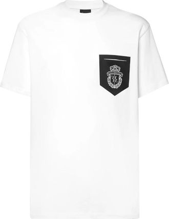 Billionaire Boys Club T-Shirt Ronde Hals Crest - Heren - T-shirts - Wit - 4XL - Katoen - Tops