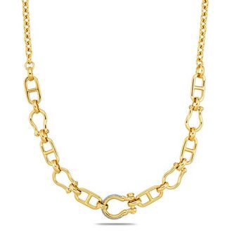 Charriol St. Tropez Mariner Necklace in Yellow Gold Pvd at Nordstrom, Size 20