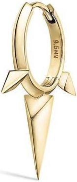 Maria Tash Triple Spike Single Hoop Earring in Yellow Gold at Nordstrom, Size 9.5 Mm