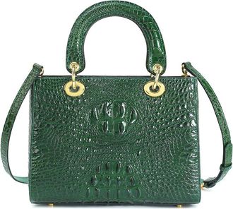 Tiffany & Fred Alligator-Embossed Leather Satchel