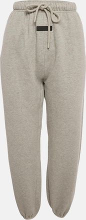 Fear of God Essentials Fear Of God Grey Cotton Knit Fleece Lined Sweatpants