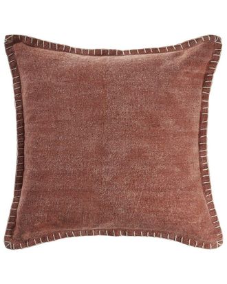 LR Home Lr Home Embroidered Edge Bordered Solid Throw Pillow