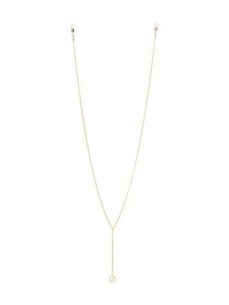 Linda Farrow Brillenkoord met logoplakkaat - Goud