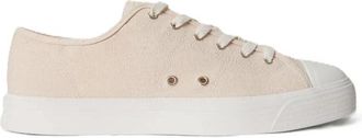 Polo Ralph Lauren Ayers Canvas Low-Top Sneaker - Heren - Sneakers - Beige - 41 EU - Katoen - Schoenen