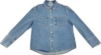 Bally Mens Denim Jacket In Light Blue