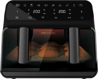 Cecotec Cecotec Freidora De Aire Sin Aceite 9 L Cecofry Advance 9000 Window. 2200 W, Doble Cubeta 4,5l, Pared Divisoria