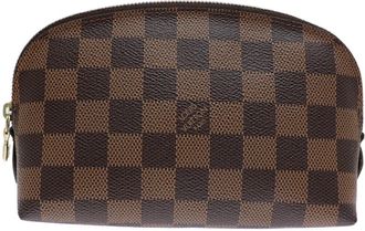 Louis Vuitton Brown Ebene Damier Canvas Pochette Pouch (Pre-Owned)
