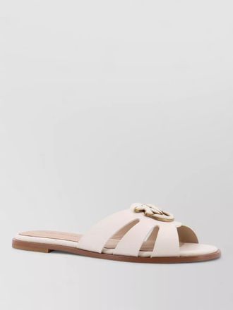 Pinko leather slides