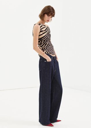 Mango Top asimmetrico drappeggiato nero - Donna - XS - MANGO