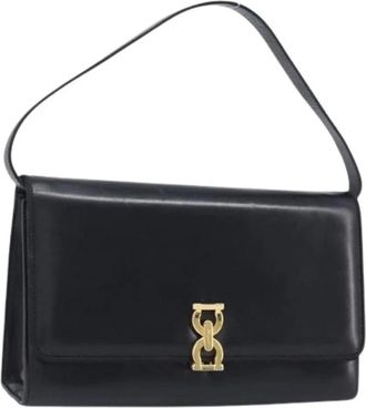 Ferragamo Pre-owned Shoulder Bag - Dames - Vintage Schoudertas - Zwart - ONE Size - Leer - Vintage